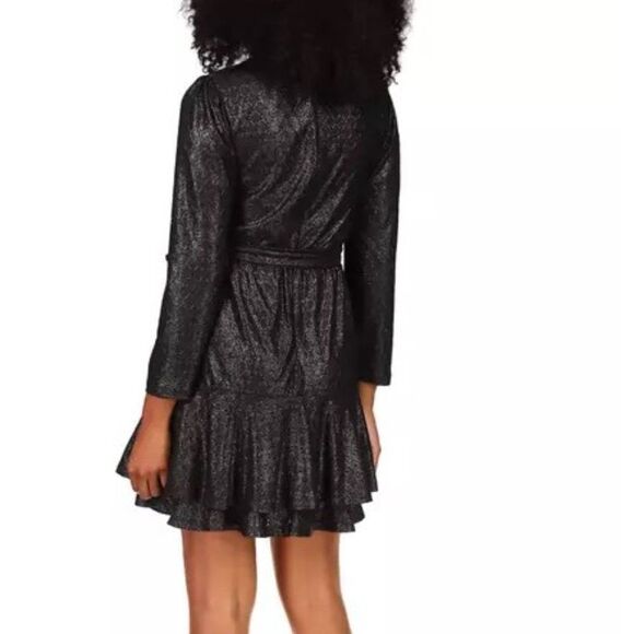 MICHAEL Michael Kors Metallic Ruffled Dress, Sz Med & Large, NWT - Picture 4 of 5